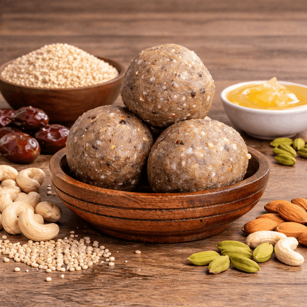 Jowar Dry Fruits Laddu